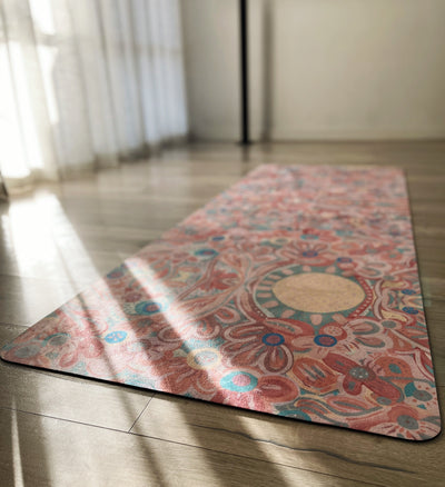 rolled out you are my sunshine tpd store eco friendly yoga mat on studio floor